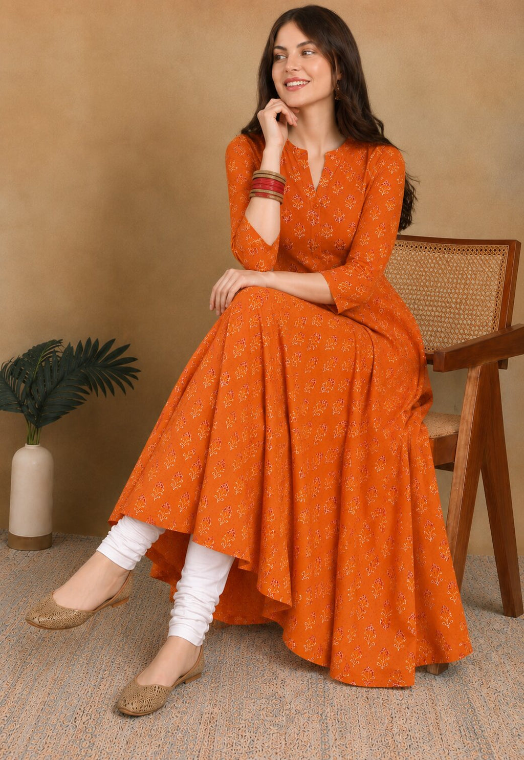 ORANGE KURTA