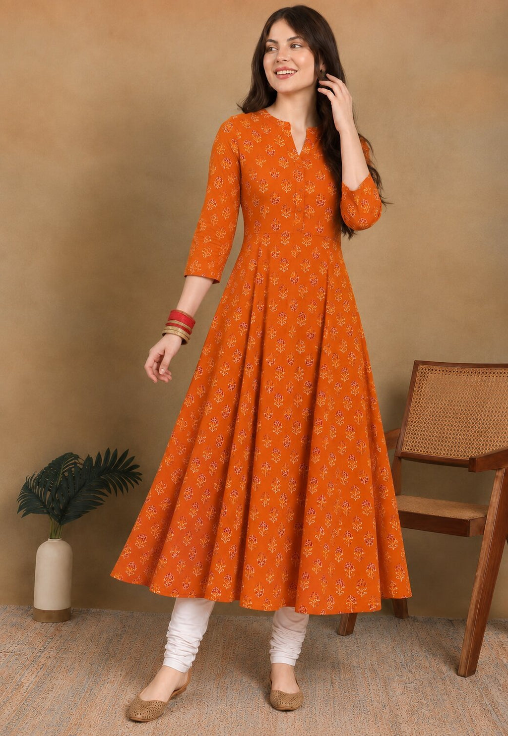 ORANGE KURTA