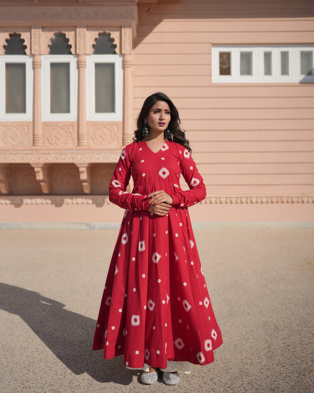 RED SCARLETT KURTA SET