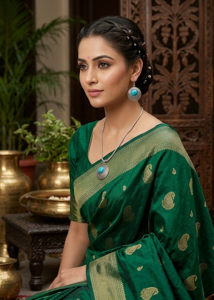 GREEN STONE PENDENT SET