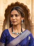 RAW EMERALD PENDENT SET