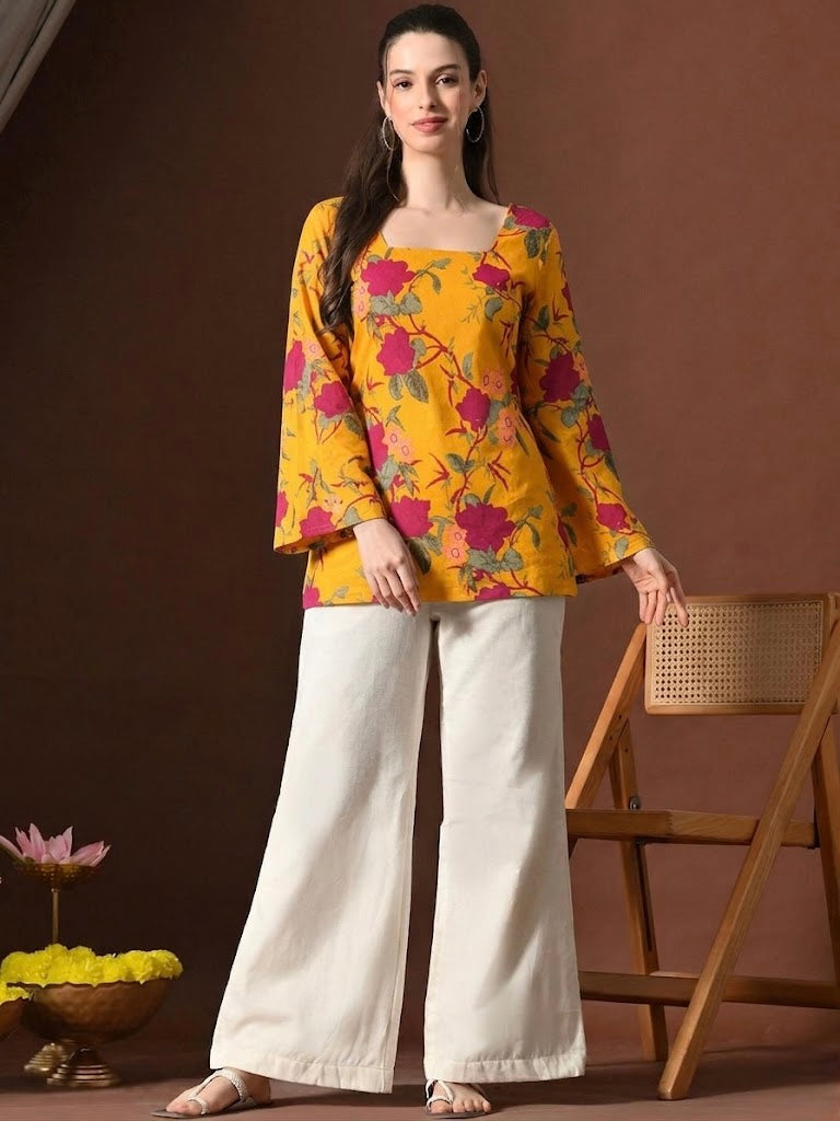 YELLOW BELL KURTI