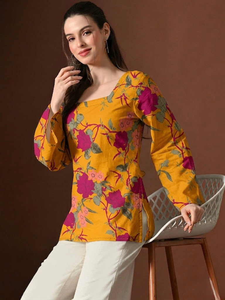 YELLOW BELL KURTI