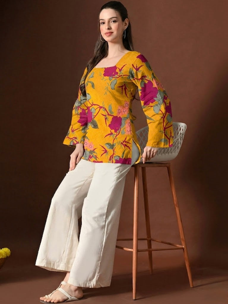 YELLOW BELL KURTI