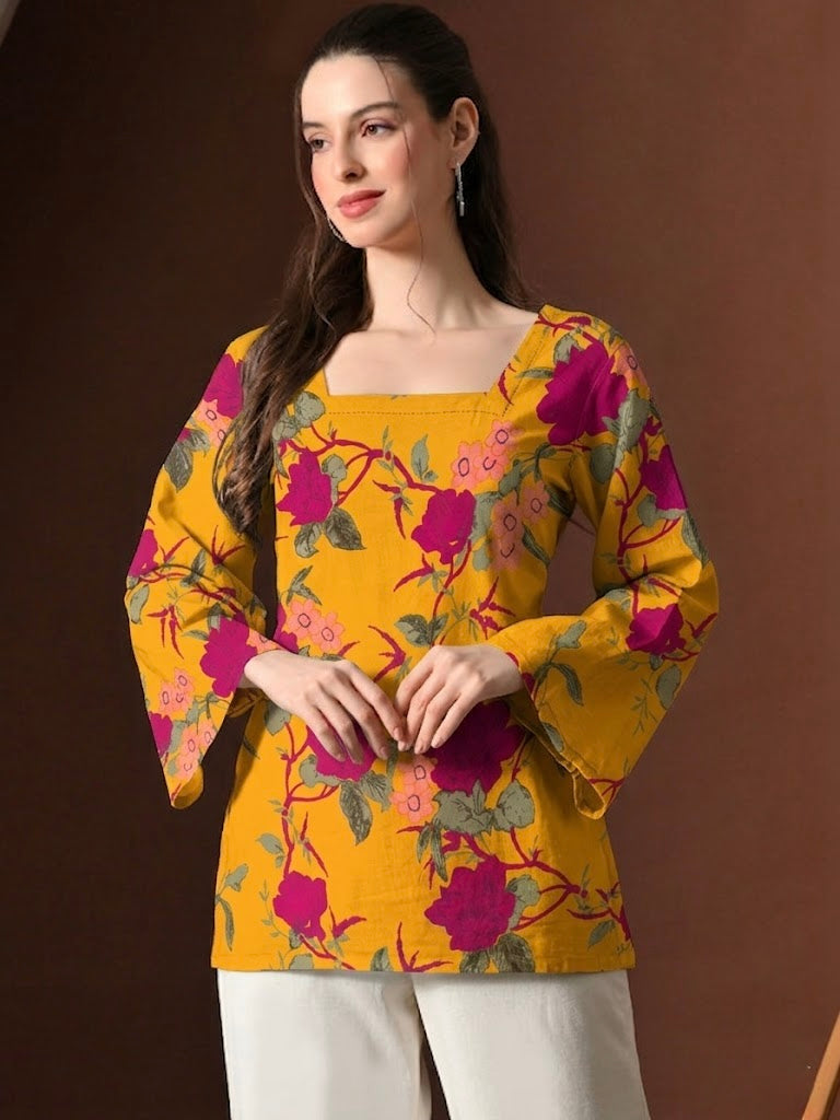 YELLOW BELL KURTI