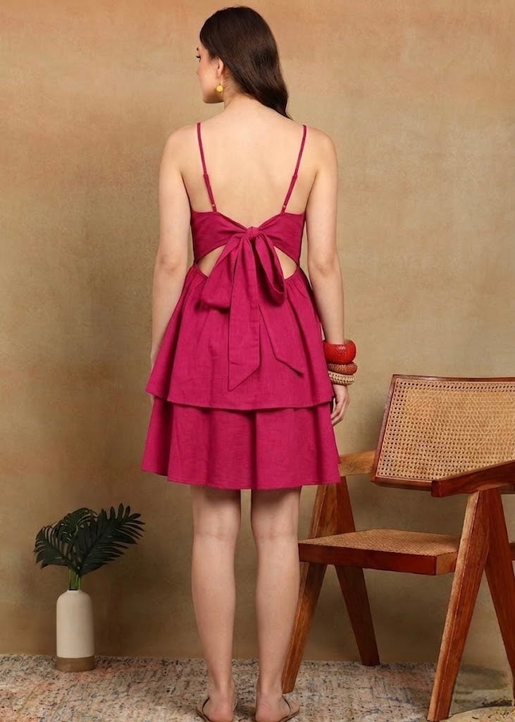SOLID PINK DRESS