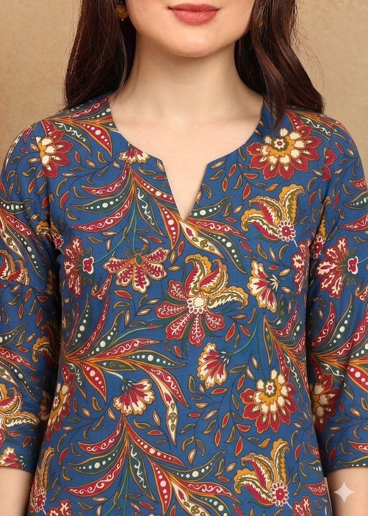 BLUE KURTA PLAZZO SET