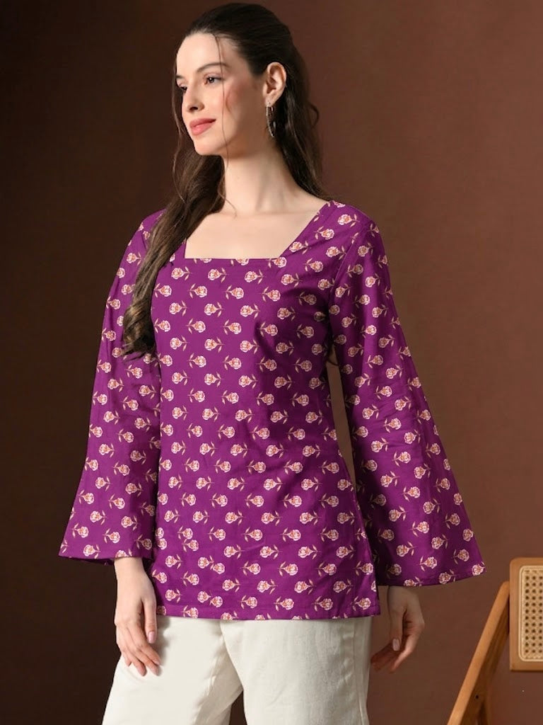 BELL PURPLE KURTI