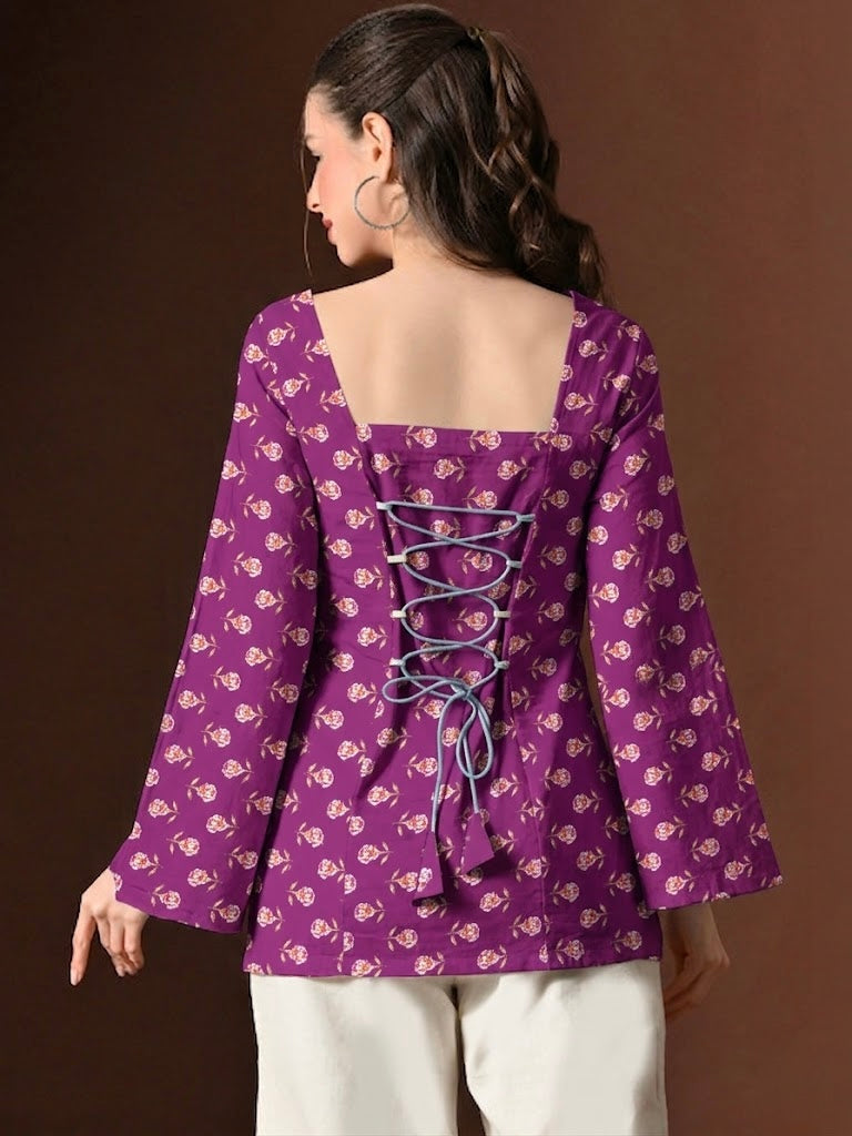BELL PURPLE KURTI