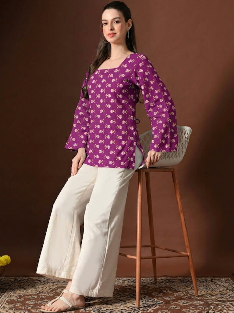 BELL PURPLE KURTI