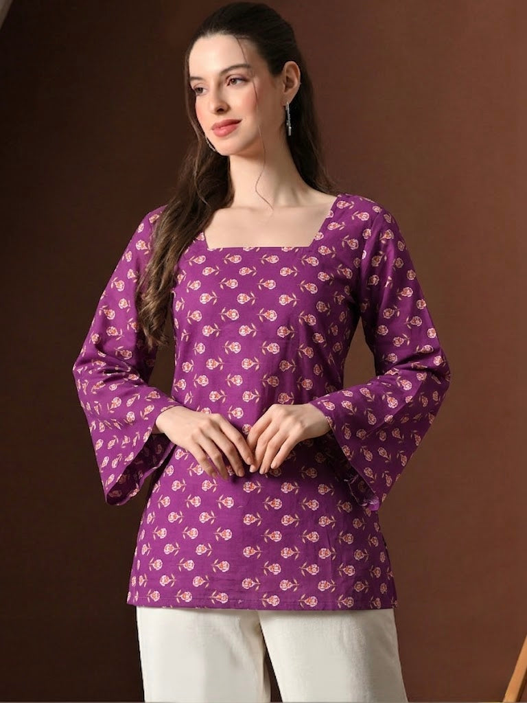 BELL PURPLE KURTI