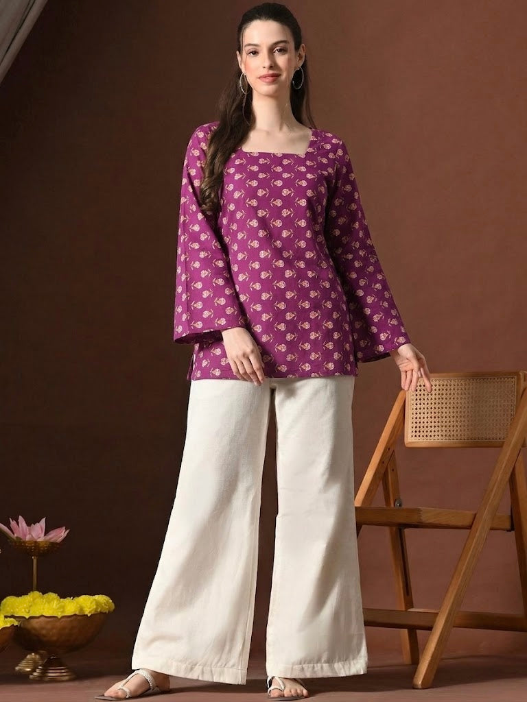 BELL PURPLE KURTI