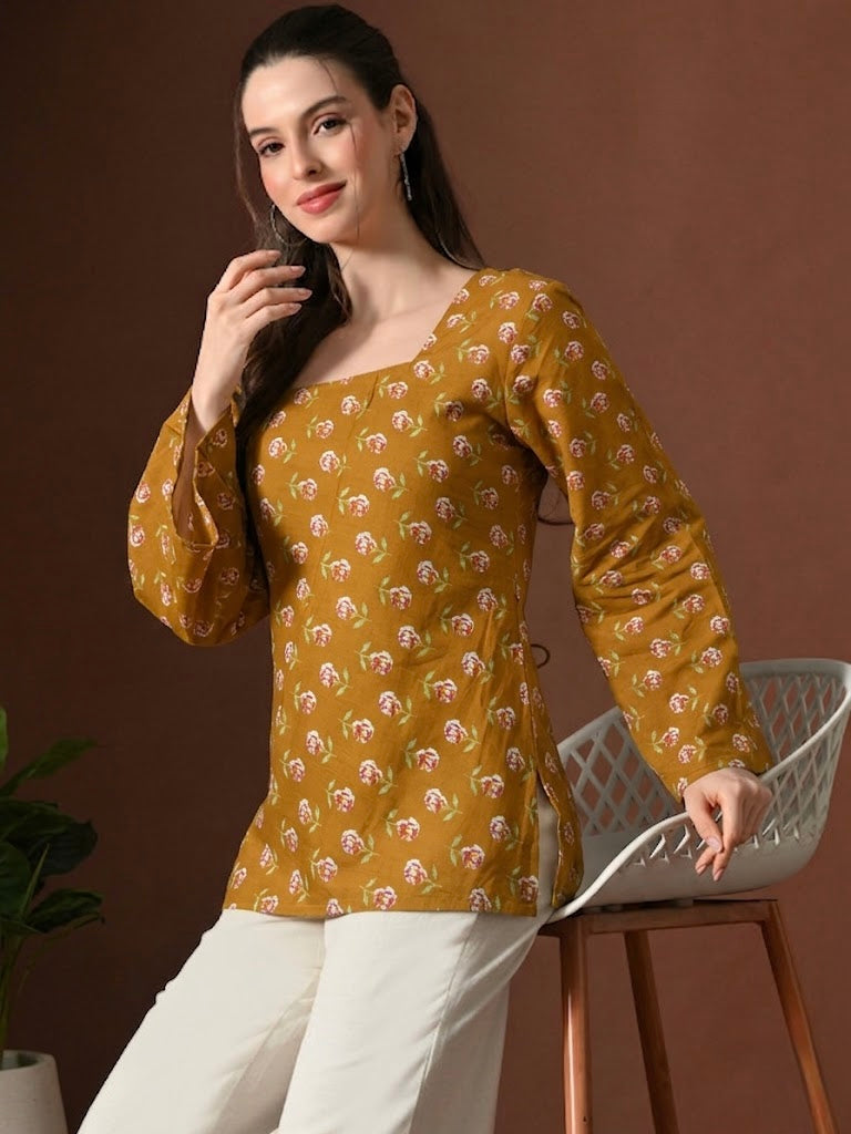 BELL MUSTARD KURTI